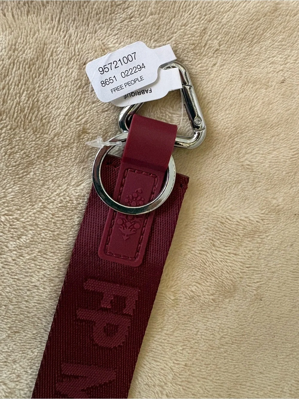 FP Movement There It Is Keychain🔥 Burgundy- New with tags🔥